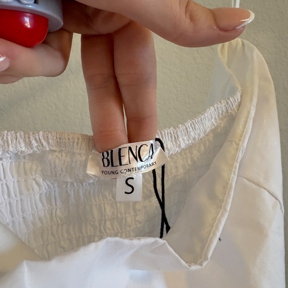 NWT BLENCA Girl-Core, Feminine Peplum Bubble Cropped Strapless Top - Picture 5 of 9